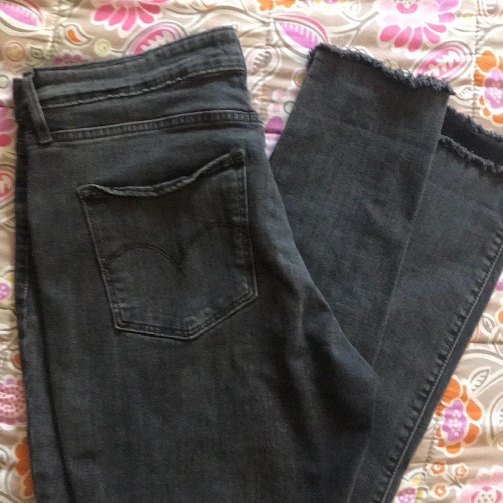 Levi 721 dark gray skinny